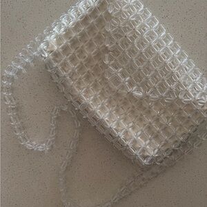 ZARA Clear Beaded Women's Bag
